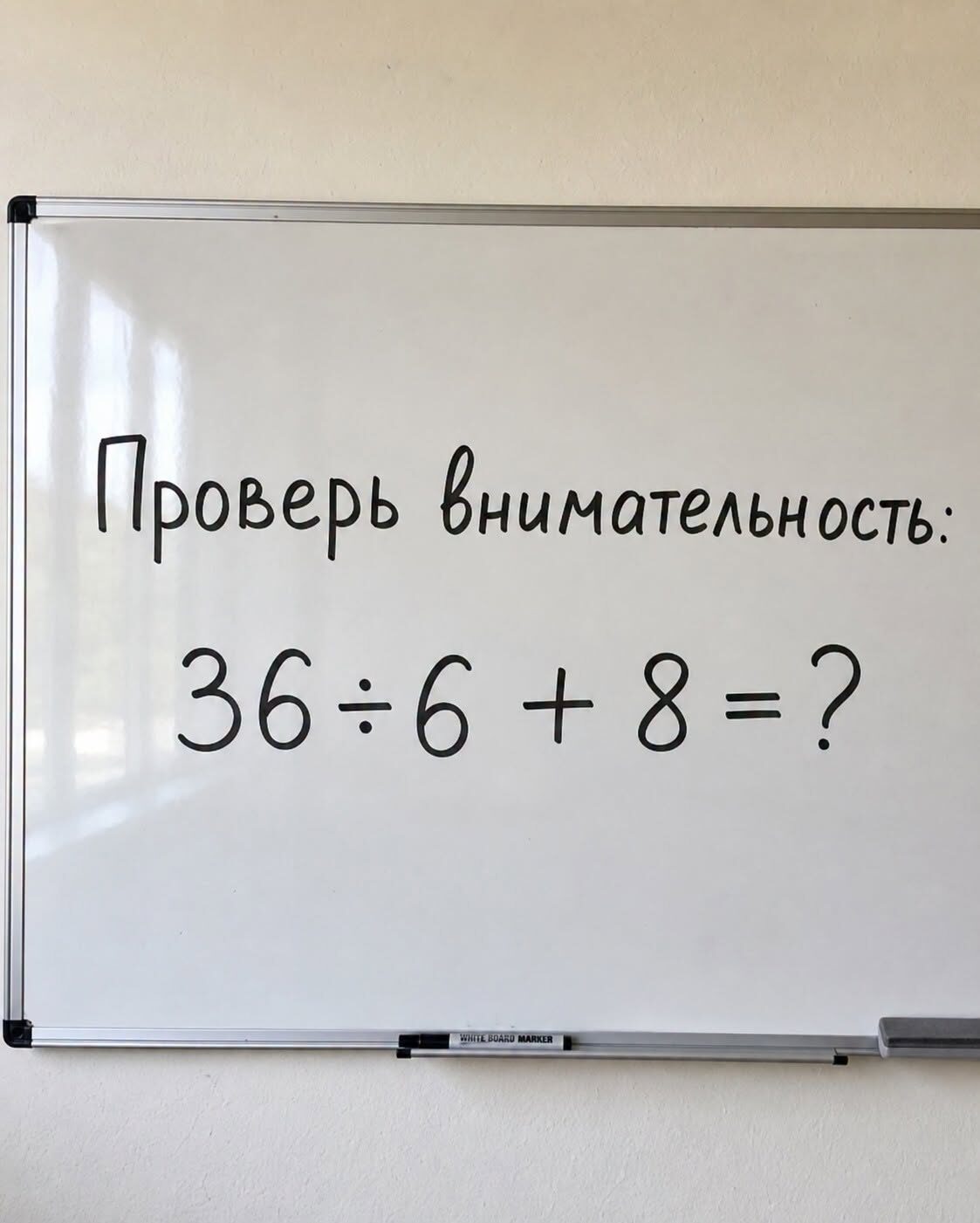 Сколько будет 36 ÷ 6 + 8: простая задача, на которой многие спешат