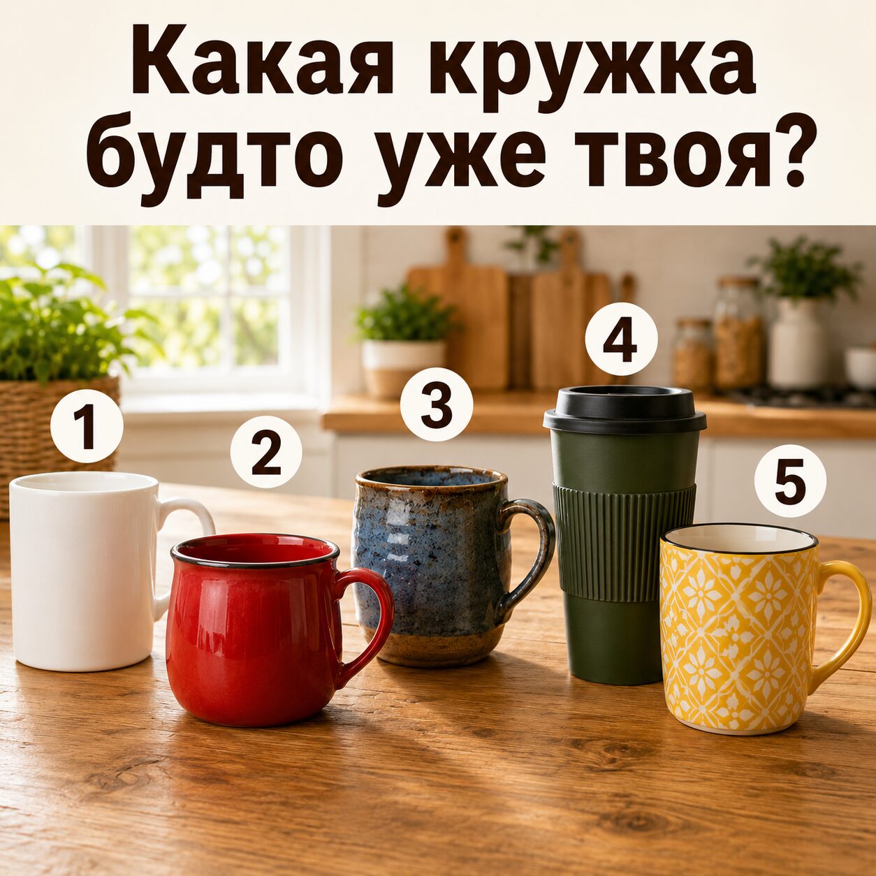 Выберите кружку и узнайте, как вы создаёте уют в общении