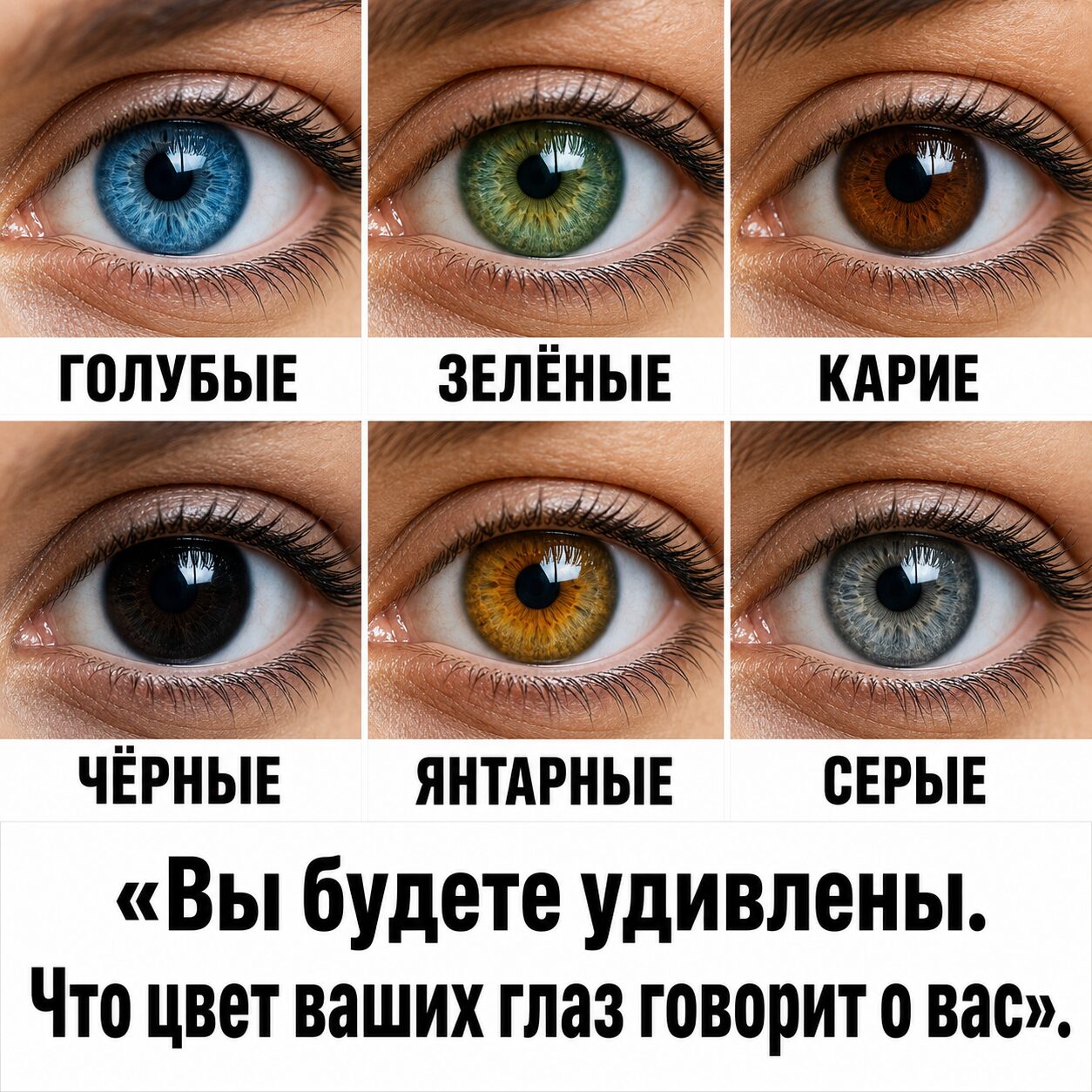 Что цвет глаз может сказать о вашем характере