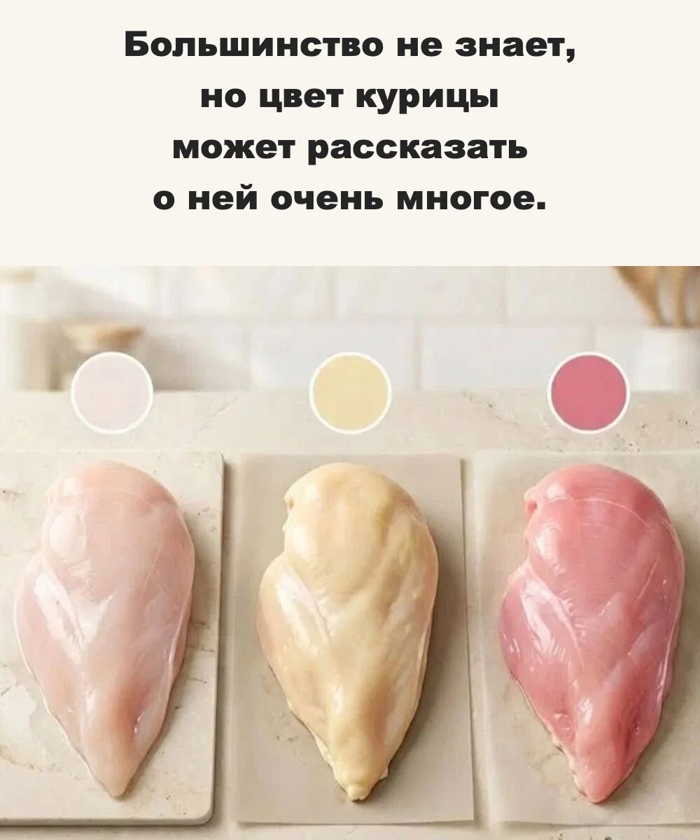 О чём может сказать цвет куриного мяса